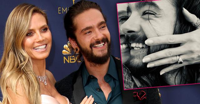 Heidi Klum Engaged Tom Kaulitz massive Engagement Ring