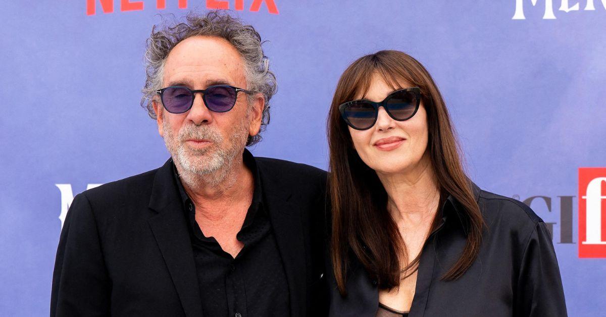 picture of Tim Burton and Monica Bellucci