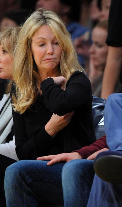 Heather Locklear Drinks Openly At L.A. Lakers Game