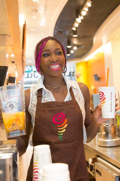 //venus williams jamba juice giveaway nyc