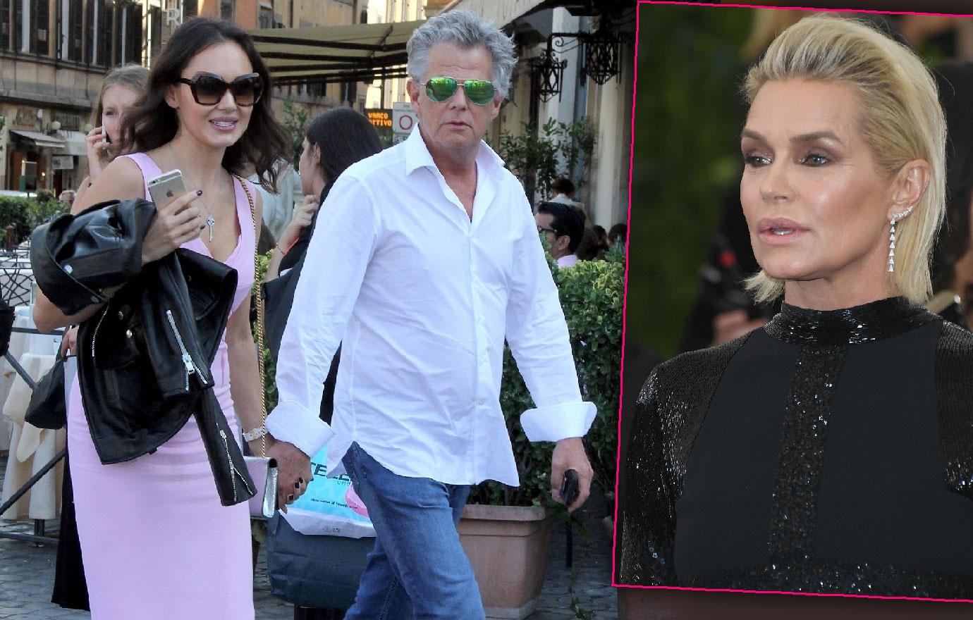 Yolanda Foster Ex David Foster With Mystery Woman In Rome