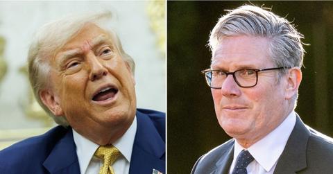 Photo of Donald Trump, Keir Starmer