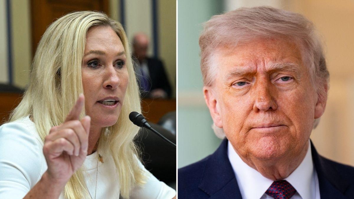 Photo of Marjorie Taylor Greene, Donald Trump