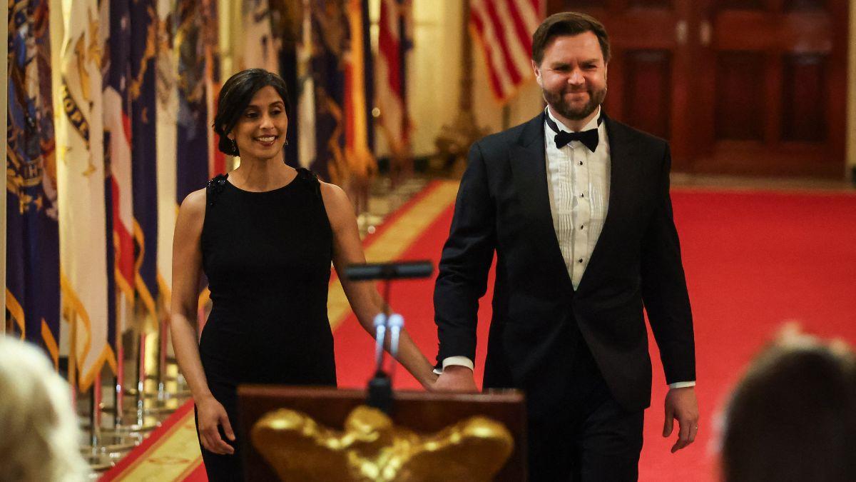 A photo of Usha Vance and JD Vance