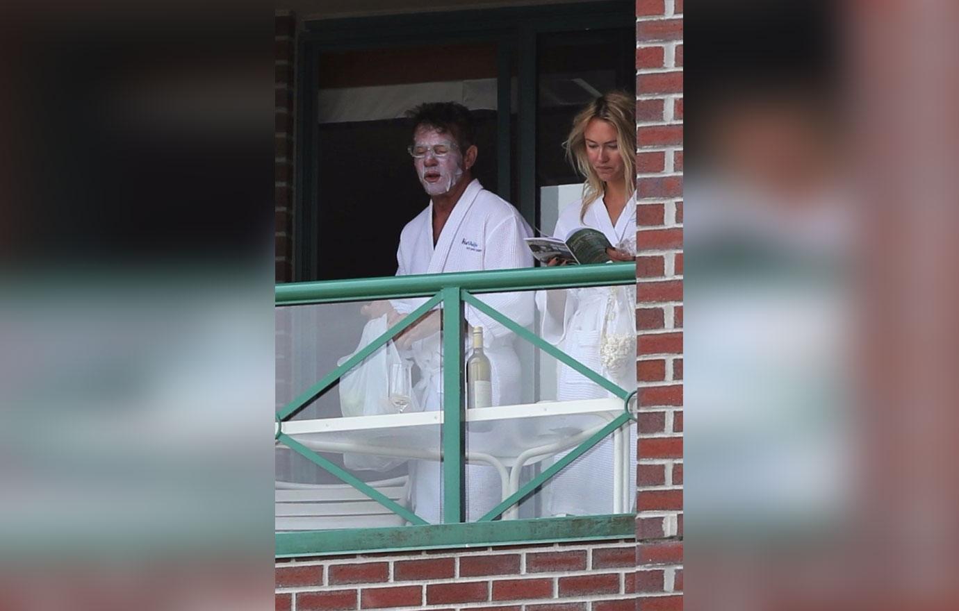 Dennis Quaid And Santa Auzina Have Spa Day