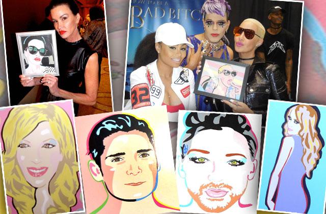 Sham Ibrahim Pop Art Katy Perry Blac Chyna Portraits