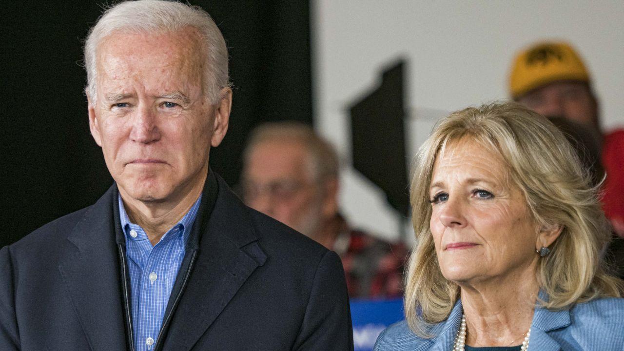 A photo of Joe and Jill Biden