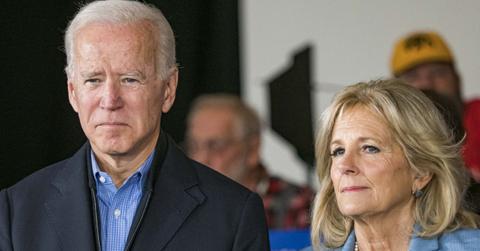 A photo of Joe and Jill Biden