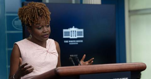 karine jean pierre thank fox news peter doocy gop talk point joe biden jpg