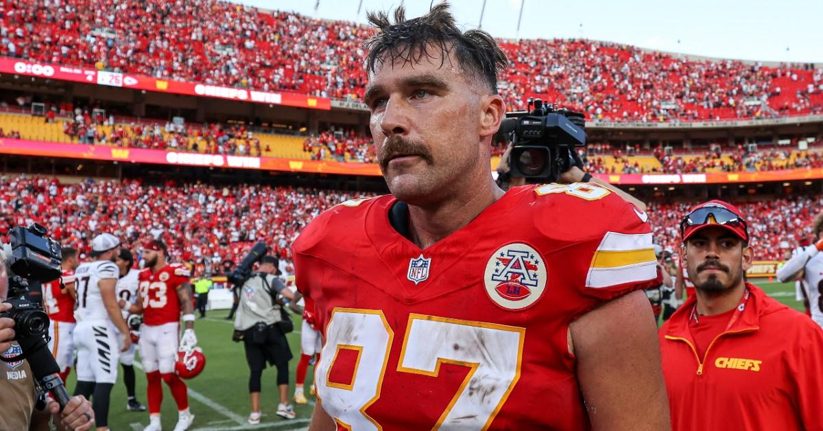 travis kelce partying fears taylor swift accused of ruining nfl star with jet set lifestyle after he flaunted flabby dad bod