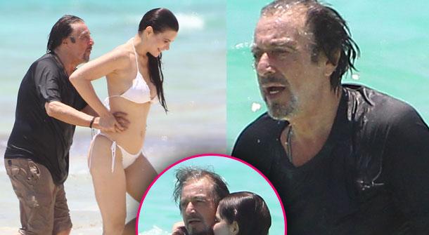 //al pacino shirtless lucila sola bikini cancun pp