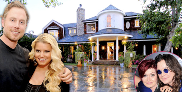 jessica simpson ozzy osbourne house