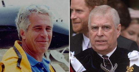 split image of Jeffrey Epstein and Andrew Windsor