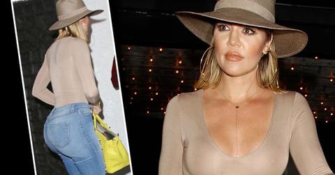 khloe kardashian braless boobs sheer shirt pics