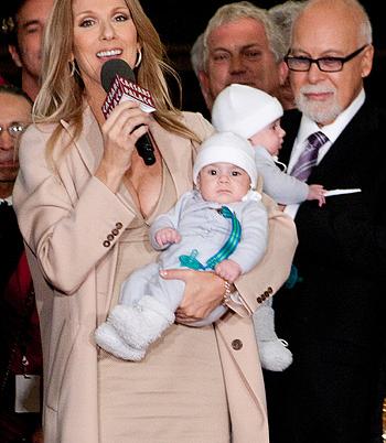 PHOTOS: Celine Dion Shows Off Baby Twins On Vegas Strip