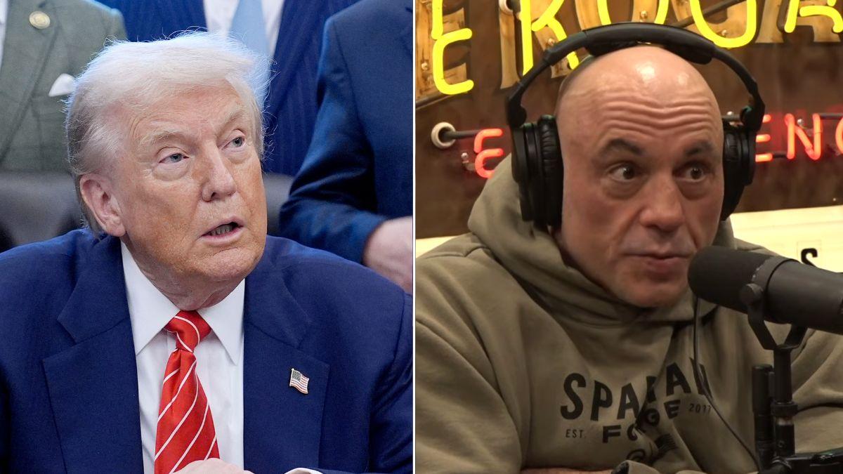 Photo of Donald Trump and Joe Rogan