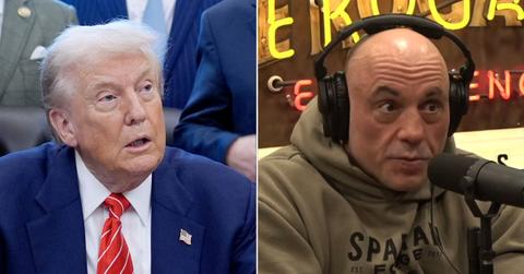 Photo of Donald Trump and Joe Rogan