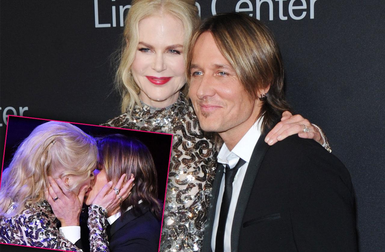 Hot PDA! Nicole Kidman & Keith Urban Share Sexy Kiss At Gala