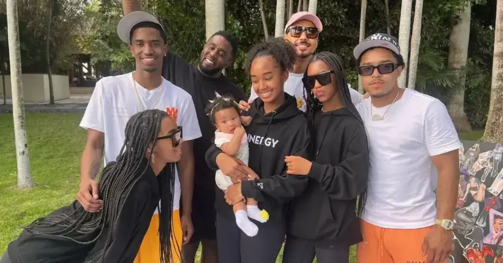 Photo of Sean 'Diddy' Combs and his family