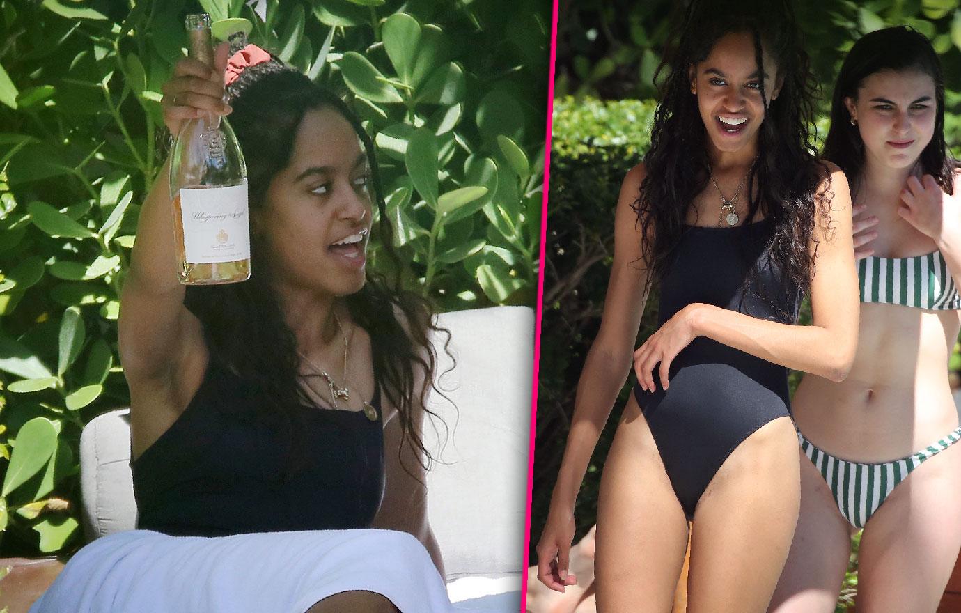 Malia Obama Spotted Drinking Wine All Day