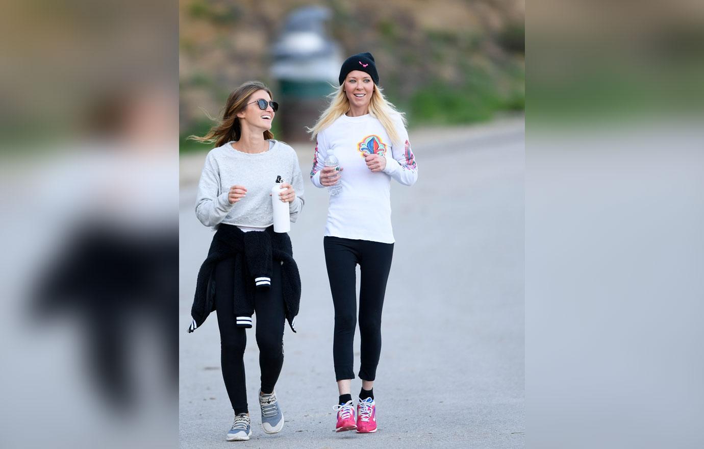 Scary Skinny Tara Reid Jogs With New Fitness Trainer