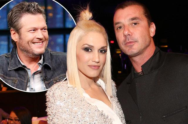 blake shelton reunited gwen stefani gavin rossdale