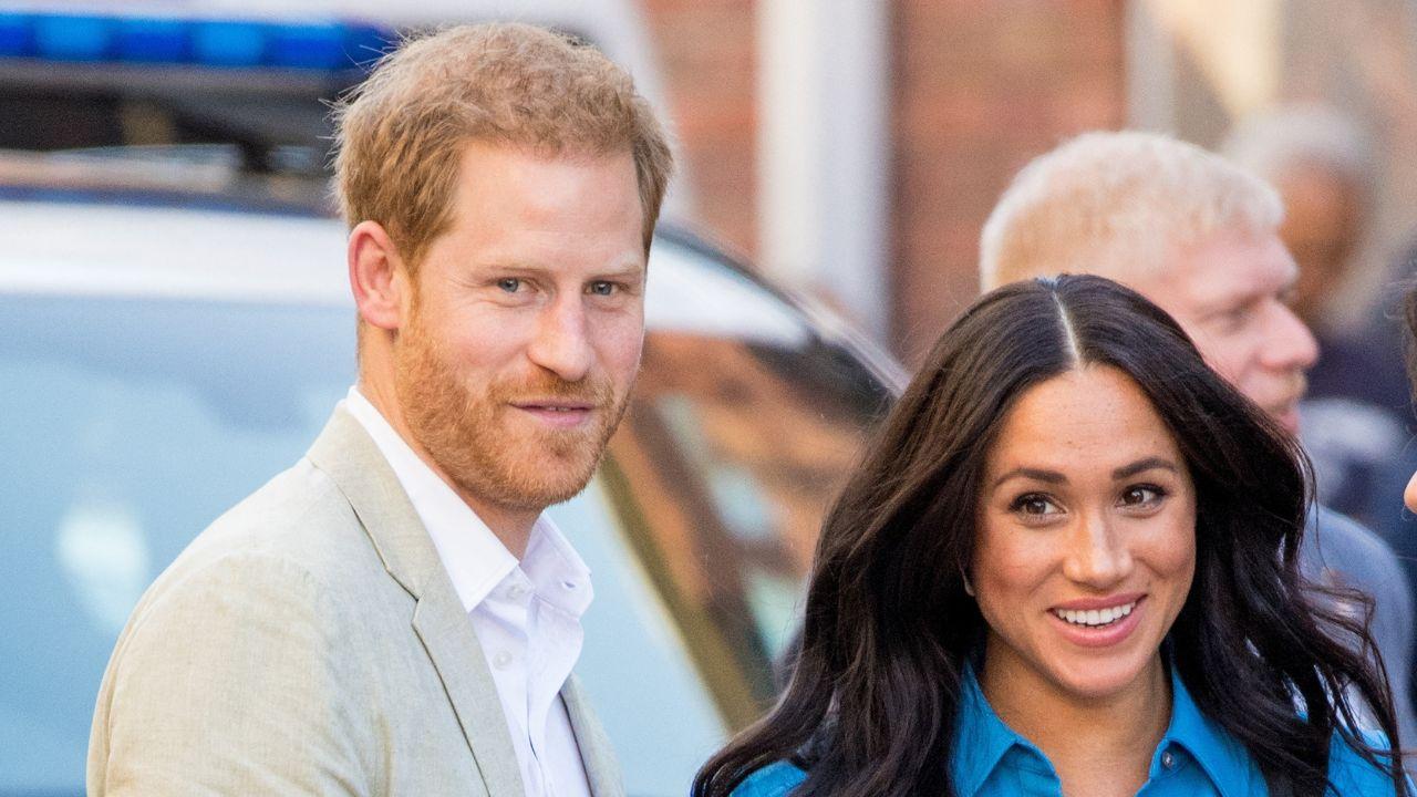 image of Prince Harry also appeared to take Prince Archie and Princess Lilibet fishing.