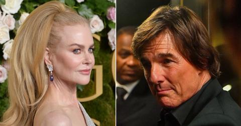 Split photos of Tom Cruise and Nicole Kidman