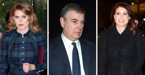 Photo of Andrew Windsor, Princesses Beatrice and Eugenie