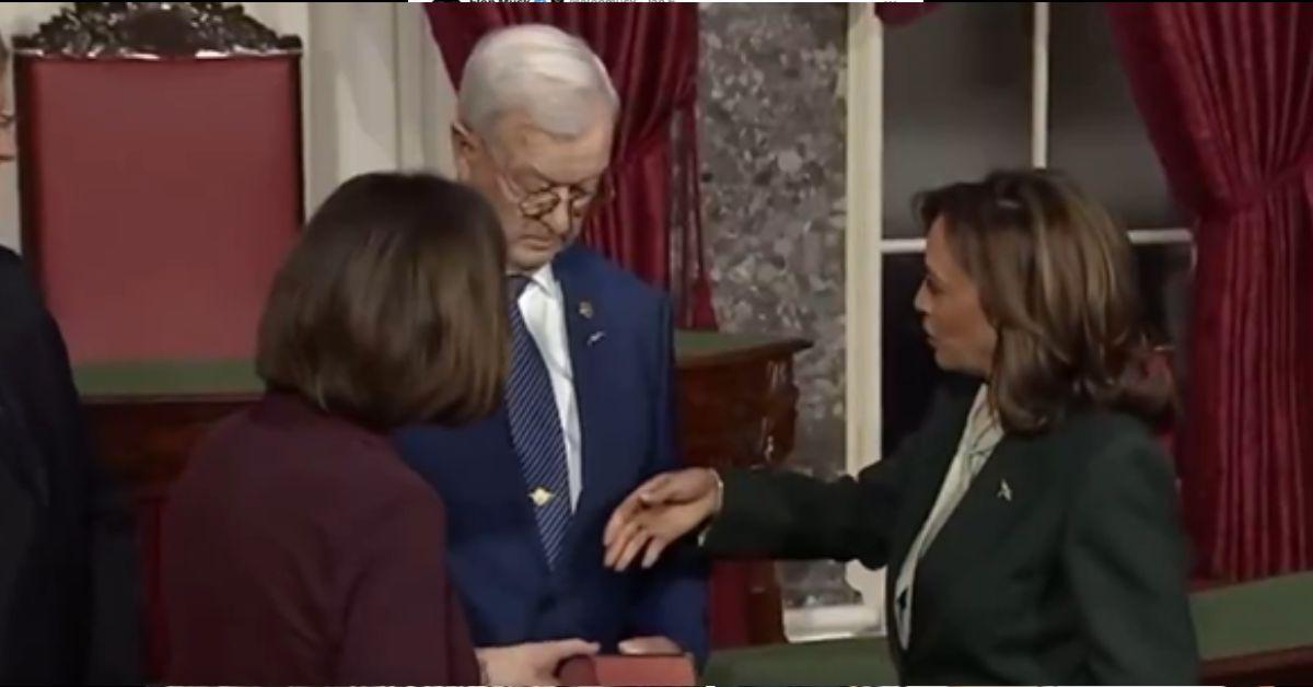 deb fischer kamala harris handshake bad