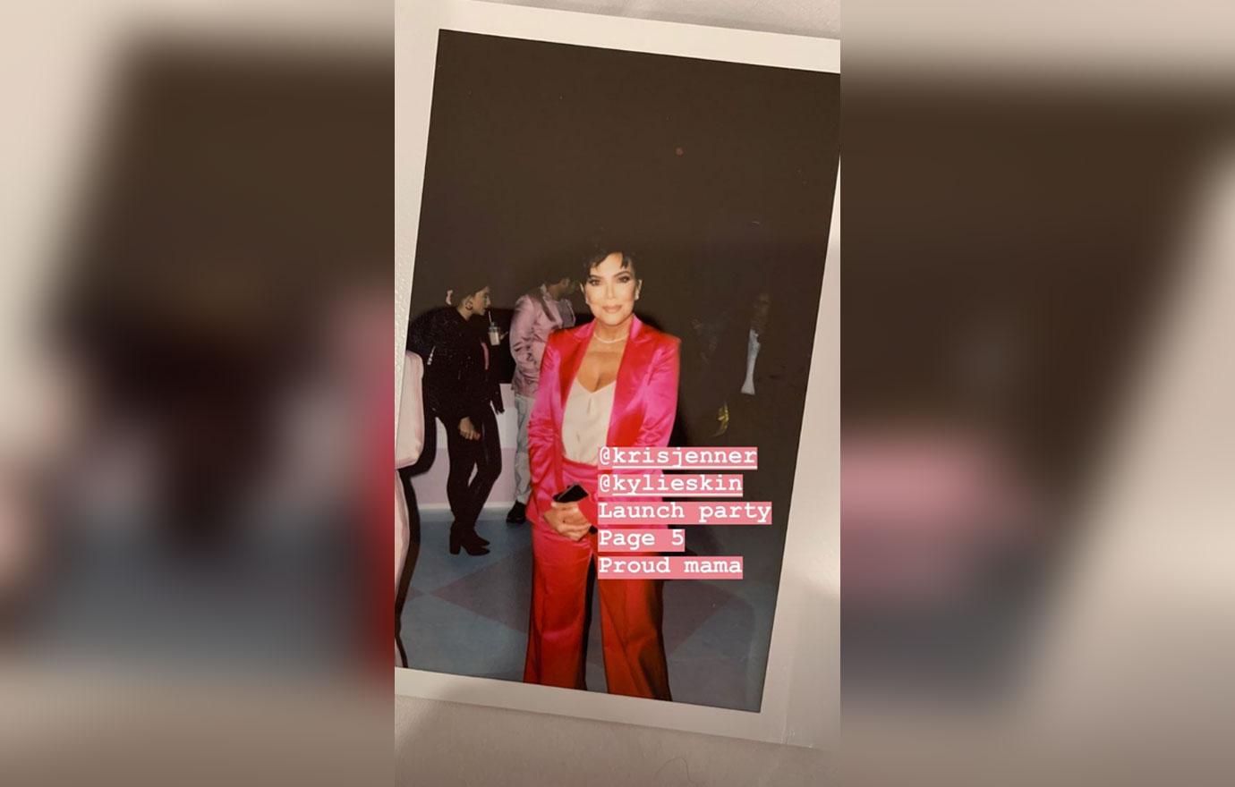 Kardashians Wear Pink For Kylie Jenner Skin Line Launch