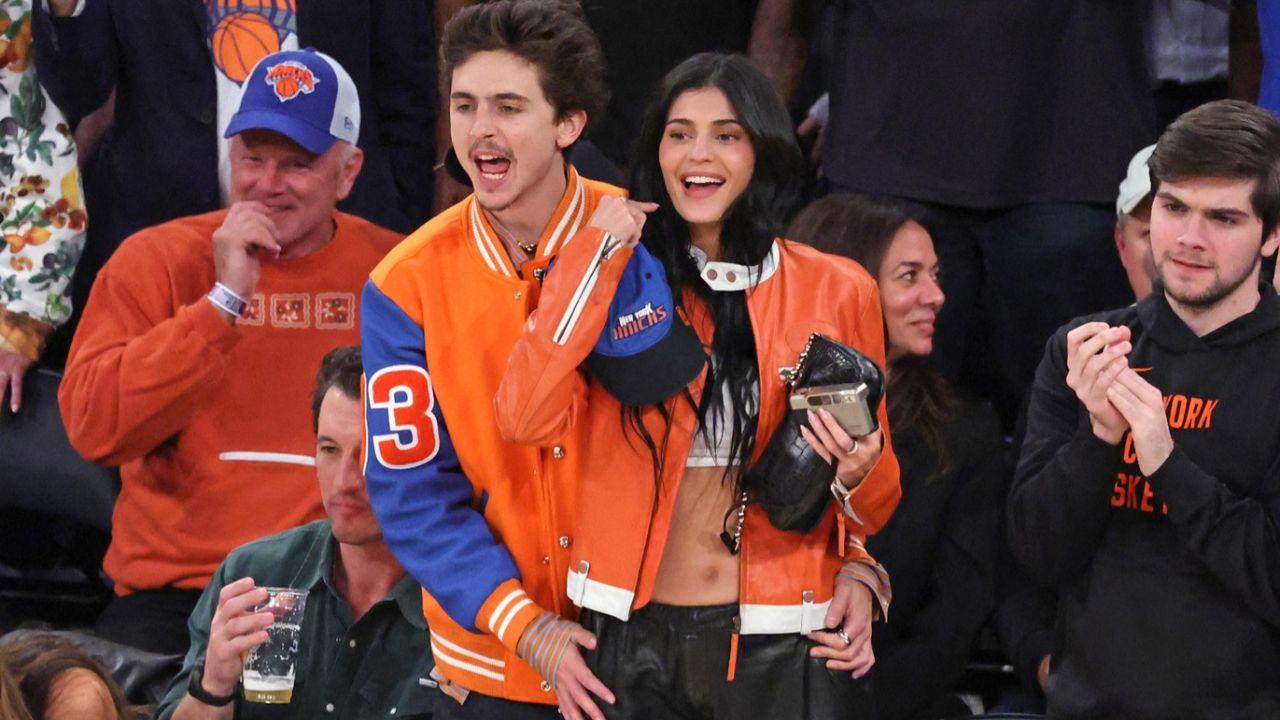 Image Of Kylie Jenner and Timothee Chalamet