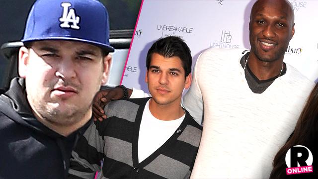 Rob Kardashian Lamar Odom Cut Off