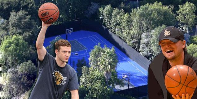 Celeb basketball courts