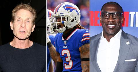 skip bayless damar hamlin tweets shannon sharpe no show