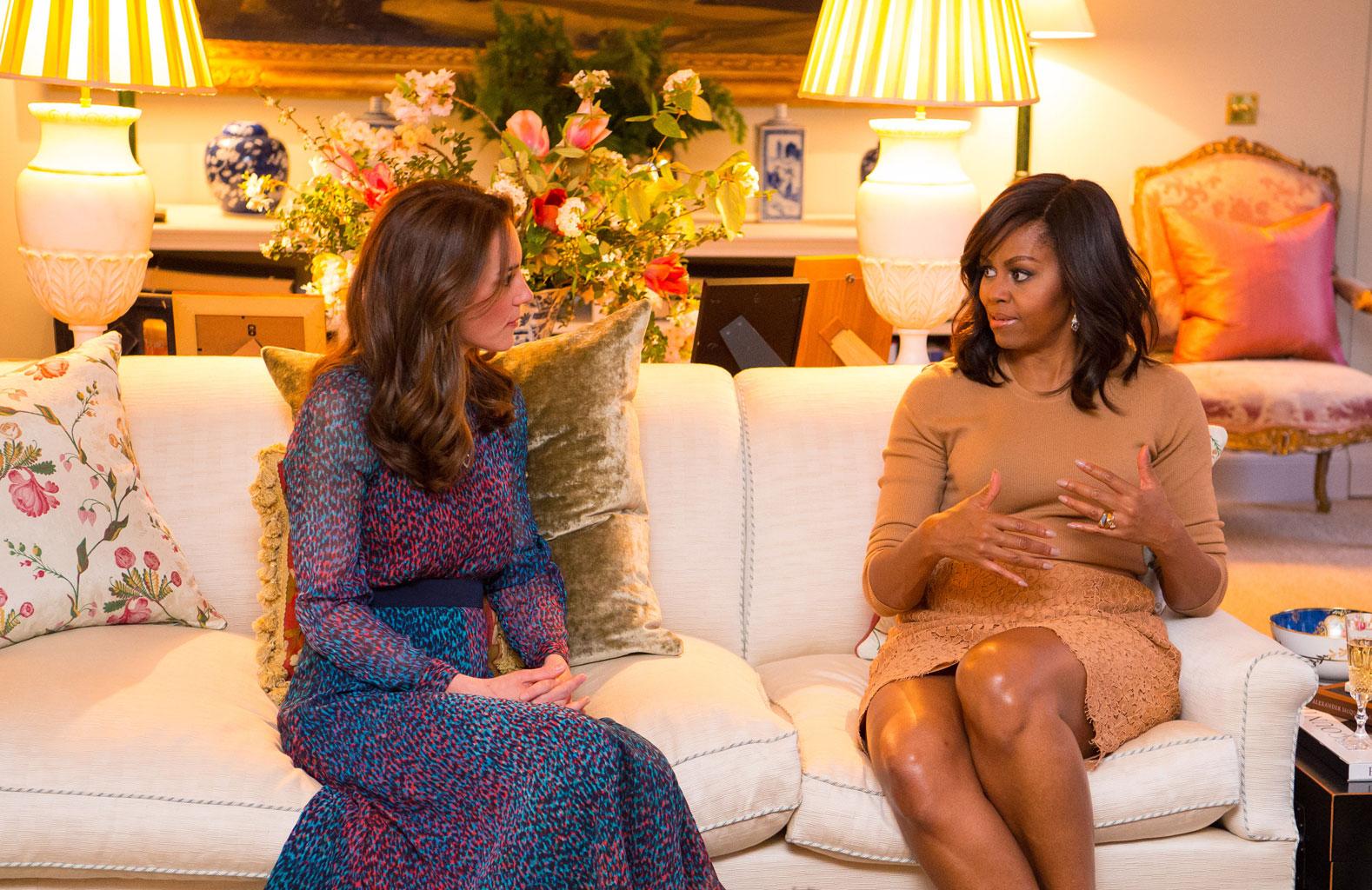 //kate middleton prince william hid painting negro obama visit