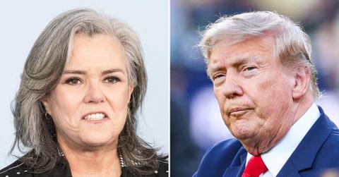 picture of Rosie O'Donnell and donald trump