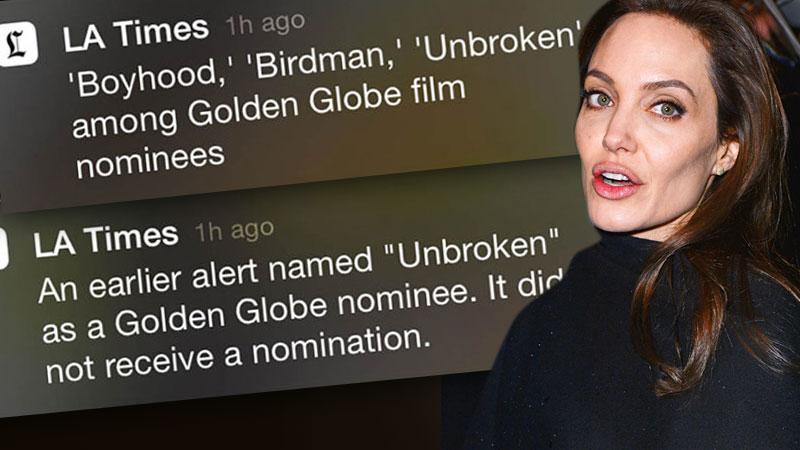 Angelina Jolie Golden Globe Snub