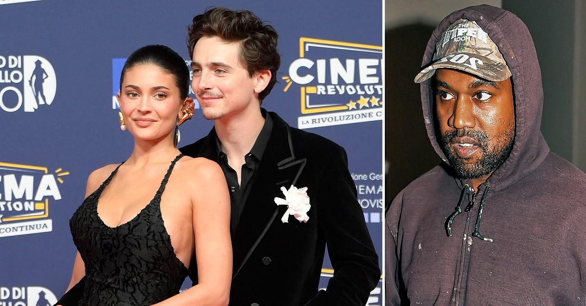 timothee chalamet new kanye west fears kylie jenner barbie look boob implant pp