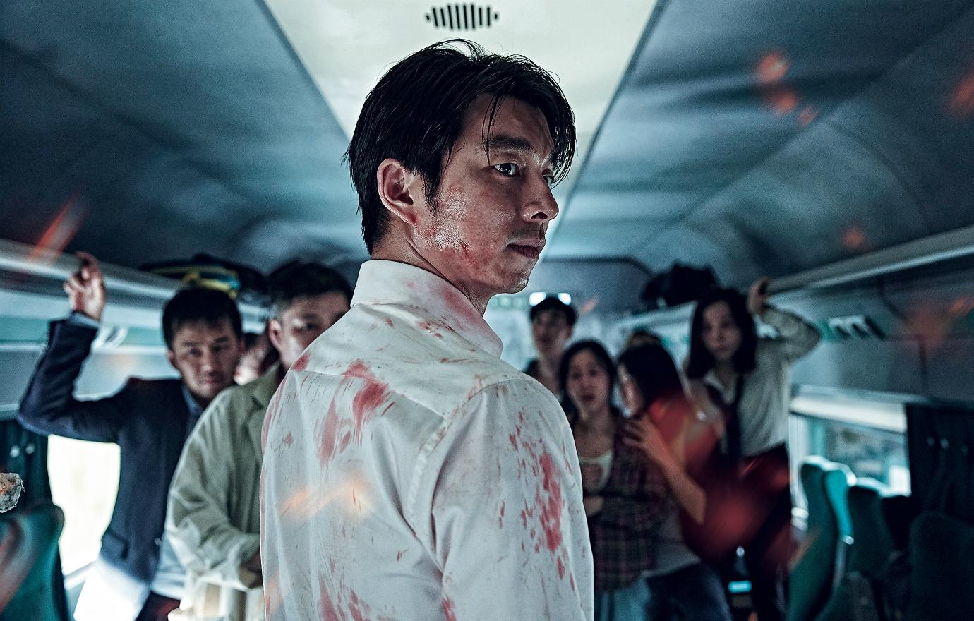 Gone Yoo is ready to fight zombies in the South Korean horror film Train to Busan.