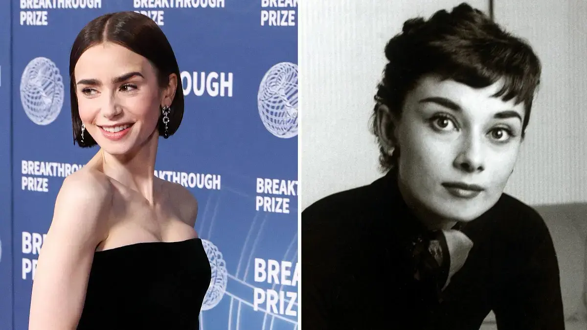 Photo of Lily Collins, Audrey Hepburn