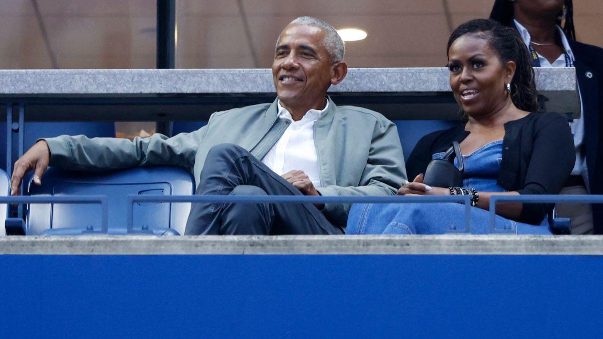 Photo of Barack Obama, Michelle Obama