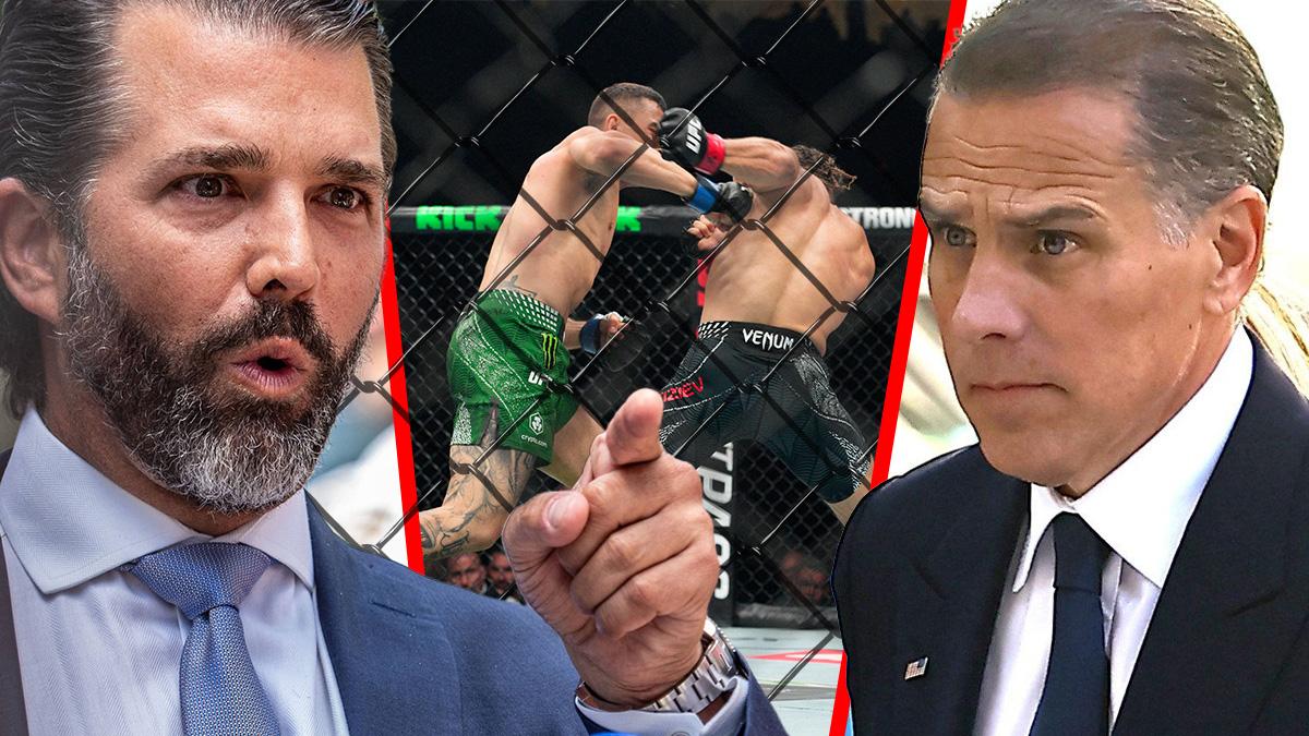 Hunter Biden has challenged Donald Trump Jr. to a UFC style cage match.