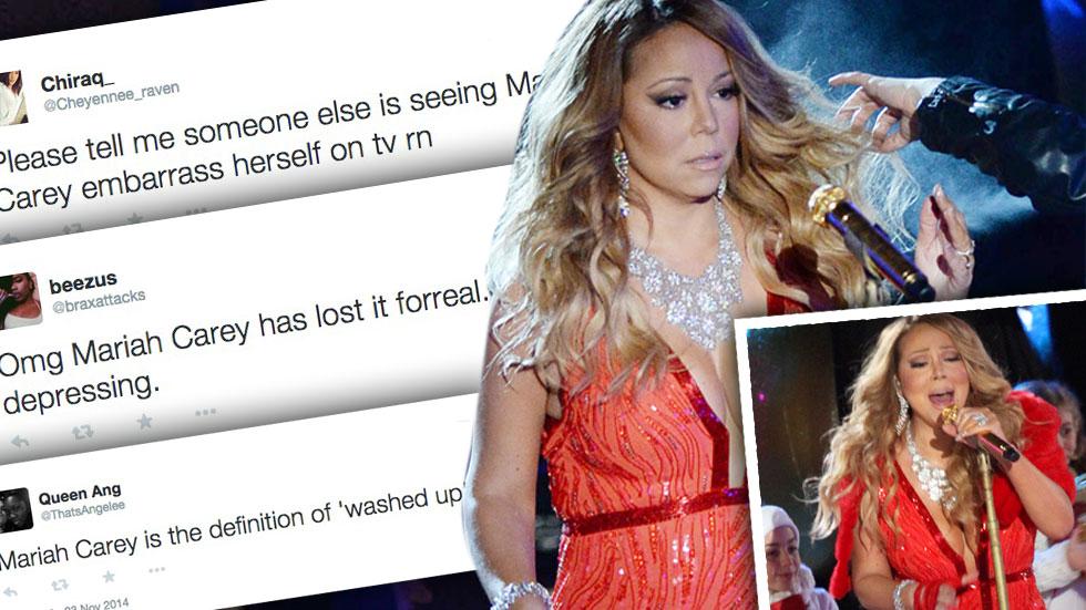 //mariah carey performance tweets