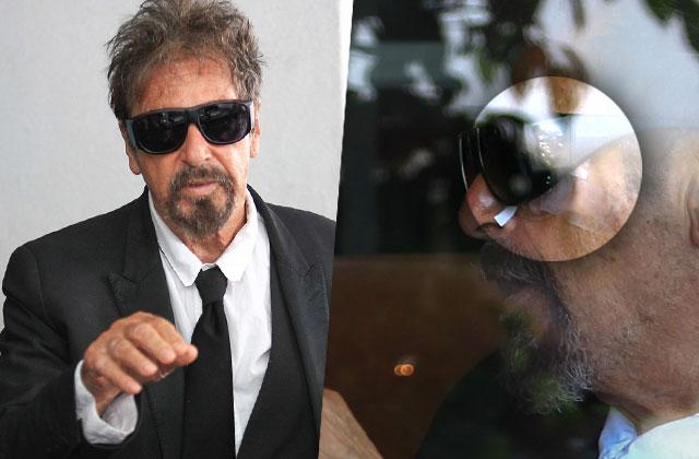 Pacino's Going Blind! See Al's Eyes All Bandaged Up