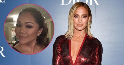 Main, Jennifer Lopez attends Hollywood Foreign Press Association x The Hollywood Reporter party. Inset, Roselyn Keo smiling.