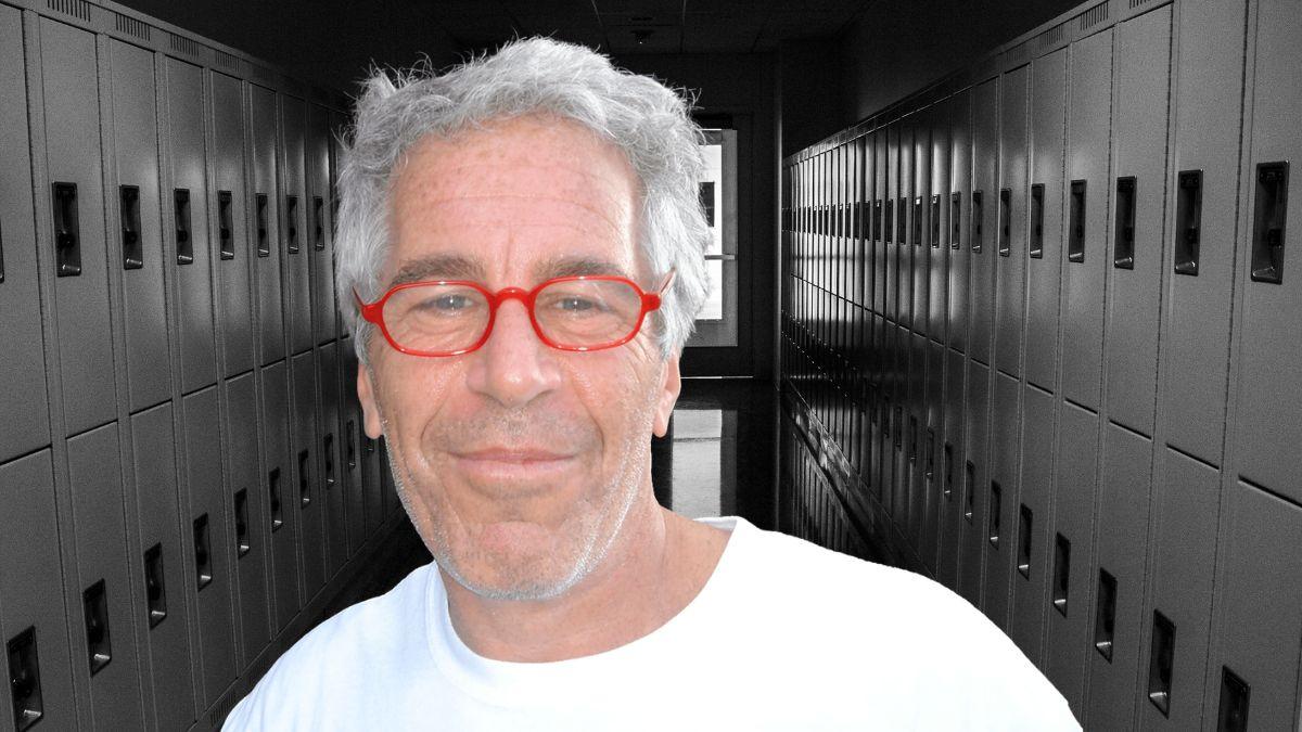 Photo of Jeffrey Epstein and lockers