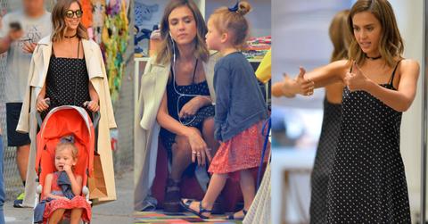 Jessica Alba Shopping With Daughter Haven