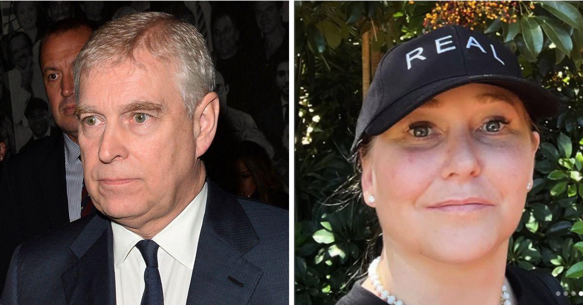 Photo of Andrew Windosr and Virginia Giuffre