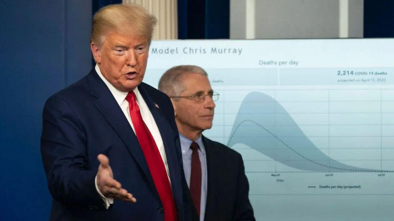 Photo of Donald Trump and Dr. Anthony Fauci